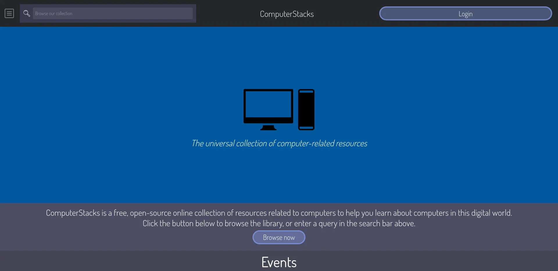 A screenshot of ComputerStacks